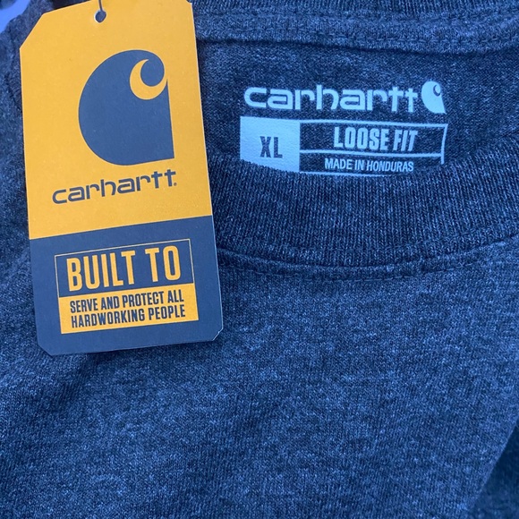 CARHARTT LOOSE FIT HEAVYWEIGHT LONG-SLEEVE LOGO SLEEVE GRAPHIC T-SHIRT MEN’S XL - Picture 3 of 4